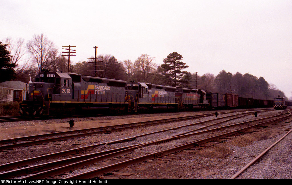 SBD 2018, 2037, & 8003 sit at the north end of the yard